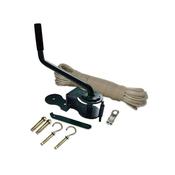 De Vielle Premium Complete 30M Clothesline Winder Kit Dark Green 