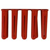 Premium Choice Red Plastic Plugs 6Mm