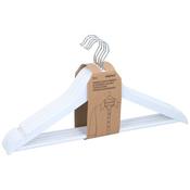 Alpina Clothes Hanger Wooden White 5Pc image