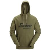 Snickers Hoodie Logo Khaki Green Small 