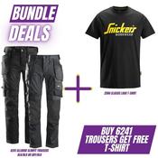 Snickers Allroundwork Trousers + Free Logo T-Shirt