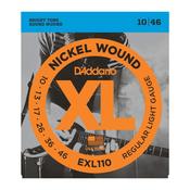 D'Addario EXL110 10-46 Light Electric Guitar Strings Red Nickel image