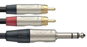 Stagg 3M/10FT Split ST PLUG - 2 RCAM DLX image
