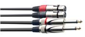 Stagg 60CM/2FT Twin Cable Plug-XLRf image
