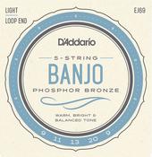 D'Addario EJ69 Light 5 String Banjo Strings Phosphor Bronze image