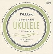 D'Addario EJ87S 28-40 Soprano Ukulele Strings Titanium image