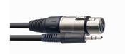 Stagg SAC3MPSBXF 3M/10F Audio min.ST.PLUG-XLRf Cable image