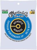 Martin MA170 Extra Light 80/20 Acoustic Guitar Strings Bronze image