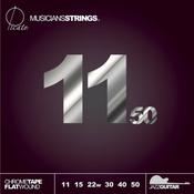 Picato 97915 Chrome Tape Flatwound Electric Guitar Strings Set Nickel