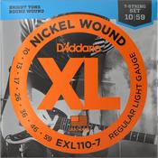 D'Addario EXL110-7 Reg Light 7 Electric Guitar String Nickel Wound