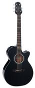 Takamine GF30CE-BLK FXC, Black Gloss, Solid Spruce Top, C/E image