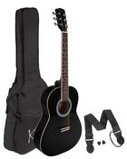 Koda 3/4 Size Left Handed Acoustic Guitar Pack -Black image