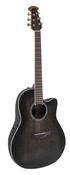 Ovation Ovation Celebrity Trad PL Guitar CS24P-Tbby-G Mid-Cutaway, Trans Black Flame image