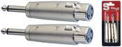 Stagg 2 XLR Female to Jack Male Adapter Metal image