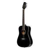 Stagg 3/4 Dreadnought Acoustic Guitar Lefthand Black image