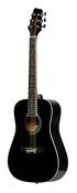 Stagg 3/4 Dreadnought Acoustic Guitar Lefthand Black image