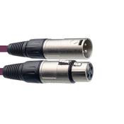 Stagg 3M/10F Purple Mic CBL XLRf-XLRm