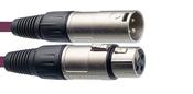 Stagg 3M/10F Purple Mic CBL XLRf-XLRm image