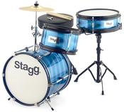 Stagg Junior Drumset Blue 3 Piece 12" image