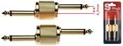 Stagg Mono Jack To Mono Jack Hook Adaptor Gold image