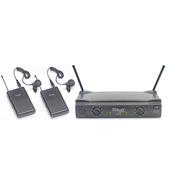 Stagg SUW50LLEG UHF Wireless 2 Lavalier  Microphones 863.8-864