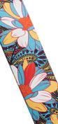 Stagg Terylen Uke Strap Flower Blue image