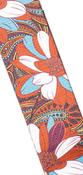 Stagg Terylen Uke Strap Flower Brown image