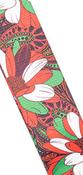 Stagg Terylen Uke Strap Flower Red image
