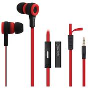 Avlink Stereo Earphones Flat Cable Red image