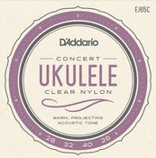 D'Addario EJ65C Concert Ukulele Clear Strings image