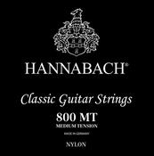 Hannabach Strings For Classic Guitar Set 800MT Black Nylon image