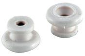 TGI Strap Buttons White Plastic Pack Of 2 image