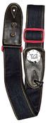 TGI Strap Woven Blue Denim Red Buckle image