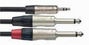 Stagg Cable 2M/6Ft Split Minst Pl 2 Plg DLX image