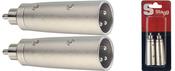 Stagg Male XLR/Male RCA Adaptor Met image