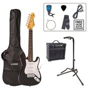 Encore 3/4 Size Electric Guitar Pack- Gloss Black image