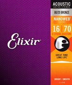 Elixir E11308 Nano 80/20 Acoustic Baritone 8ST image