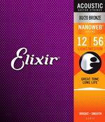 Elixir 11077 Acoustic Nanoweb 80/20 Bronze Light /Medium image