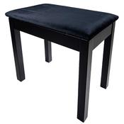 Prelude Piano Stool Fixed Height with Storage Satin Black image
