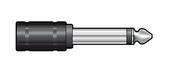 M6.3mm Mono Plug To F3.5mm Mono Jack Socket (Dist) image
