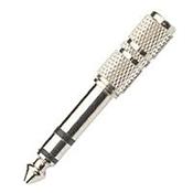 Nickel 6.3 Stereo Jack Plug To 3.5mm Stereo Jack Socket image