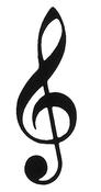 Vienna World VWP0503 Magnet G-clef white image