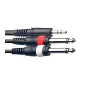 Stagg SYC2/MPSB2P E 2M/6FT SPLIT MLD minST.PL-2PLG
