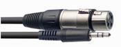 Stagg SAC1MPSBXF 1M/3FT Audio Min. St.Plug.Xlrf Cable image
