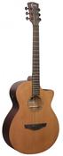 Faith FKVCD Naked Venus cut/semi Acoustic Mahogany Solid top satin Finish, C/W Bag image