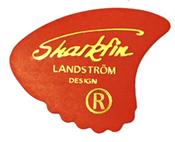 Sharkfin Pick Soft Red Goldprint image
