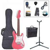 Encore 3/4 Size Electric Guitar Outfit-Pink image