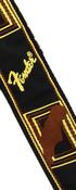 Fender 2 Monogrammed Strap Black/Yellow/Brown image
