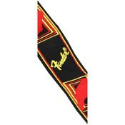 Fender Monogrammed Strap Black/Yellow/Red image