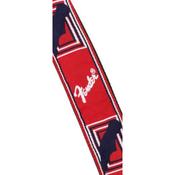 Fender 2 Monogrammed Strap Red/White/Blue image